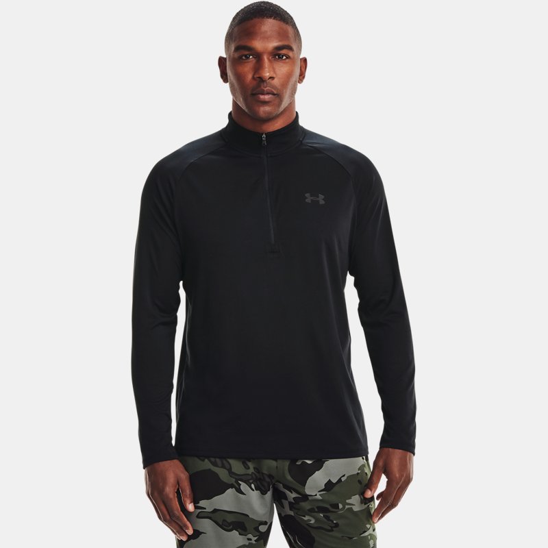 Men's Under Armour Tech™ ½ Zip Long Sleeve Black / Charcoal XS